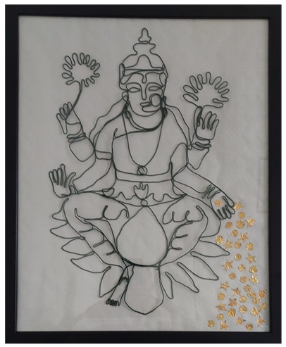 Laxmi wire art 40x50 cm
